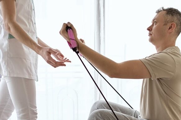 Man is bezig voor herstel bij corona